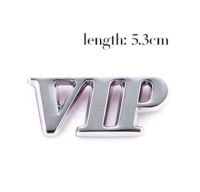 ราคาต่อ 1 ชิ้น โลโก้ ตัวอักษร วีไอพี แต่งรถยนต์ ทั่วไป ด้านข้าง หรือ หลัง Vip accessory logo emblem