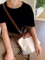 เหมาะสำหรับสายสะพายกระเป๋าใบเล็ก longchamp โดยไม่ต้องเจาะเพิ่ม Messenger Leather Wide Strap Accessories for longchamp