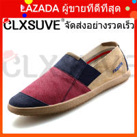 CLXSUVE รองเท้าผู้ชายรองเท้ารองเท้ารองเท้าแฟชั่นลำลองรองเท้าผ้าใบ Breathable Running Shoes For Men Cloth Shoes 【จัดส่งฟรีค่ะ】