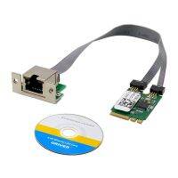 2X M.2 A+E KEY 2.5G Ethernet LAN Card RTL8125B Industrial Control Network Card PCI Express Network Adapter