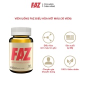 [Hộp 30 viên] Viên uống FAZ điều hòa mỡ máu với GDL5 - Hàng chính hãng