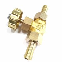 Fit 8mm Hose I.D Barbed Straight Brass Needle Valve Control Valve Gas Plumbing Valves