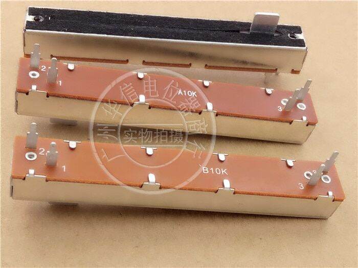11Pcs SL60V A10K B10K B50K Mixer Fader 88Mm Slide Potentiometer Mono