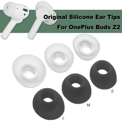 For OnePlus Buds Z2 Ear Tips Silicone Eartips Replacement Earbuds Tips Earplugs Anti-allergic Ear Pads Cover Headphone Accessory