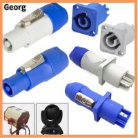 GEORG 20A ขั้วต่อ powercon 250โวลต์ 3พิน ไฟเวทีปลั๊กไฟ LED ปลั๊กตัวผู้3ขา สีฟ้าสีขาว ปลั๊กตัวผู้ AC NAC3FCB ไฟเวทีหน้าจอ LED