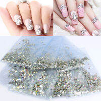 Super Glitter SS3-SS30 คริสตัล Rhinestones AB แบนกลับเล็บ Rhinestone 3D ไม่ใช่ HotFix ตกแต่งเล็บ DIY เล็บแก้ว 400-Fenpier