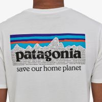 เสื้อยืดแขนสั้นผู้ชาย Patagonia คลาสสิกคอตตอนกีฬา Comfort และซึมซับเหงื่อ