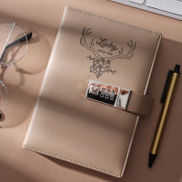 Password Book with Lock Creative Diary Simple Student Writing Japan and South Korea Thickened Girl Hand Ledger Notebook Work