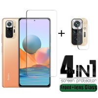 4-in-1 For Xiaomi Redmi Note 10 Pro Glass For Redmi Note 10 Pro HD Screen Protector For Poco M3 Redmi Note 9 10 Pro Camera Glass Electrical Safety