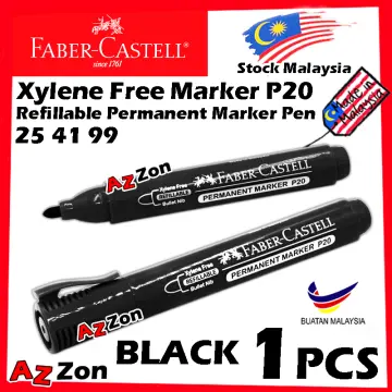 Refillable Permanent Marker P20 Bullet, Box of 10 Black – Faber-Castell  Malaysia