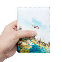 New World Map Travel Scenery Uni Passport Cover With Traveling Built In RFID Blocking Protect Personal Information Women Men