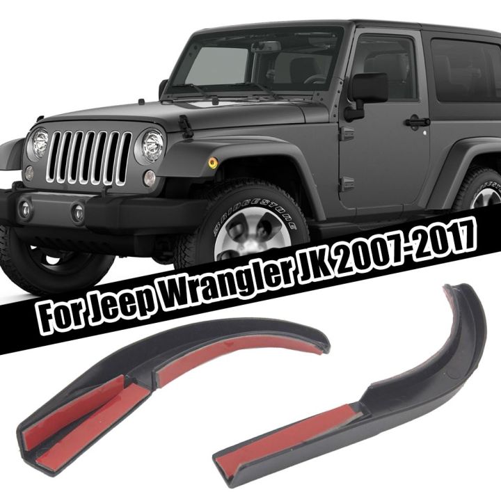 2 Cái Máng Xối Nước Mưa Trên Nóc Xe Hơi Thay Thế Cho Xe Jeep Wrangler JK  2007-2017 