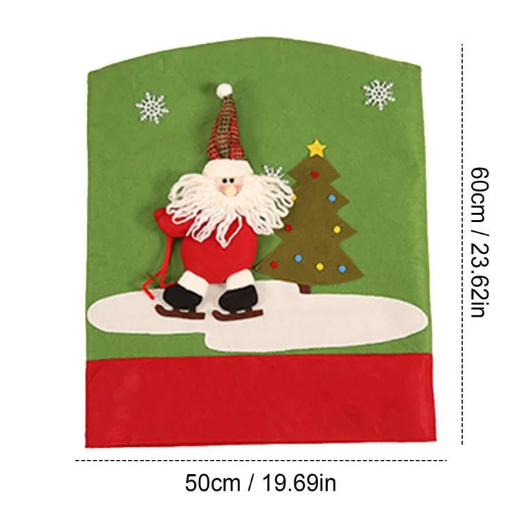 Chair Back Covers Decorative Elk Chair Cover Christmas Chair Cover ...