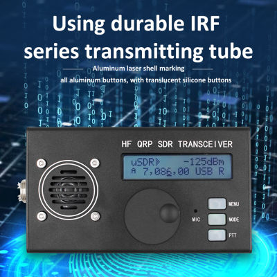 keykits- USDX USDR HF QRP SDR SSB/SW Transceivers 8-Band 5W DSP SDR HF Transceivers Built-in Microphone Speaker Aluminum Cover Ham Radio