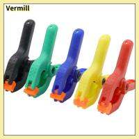 VERMILL 1Pc/10Pcs ไนล่อนสลับ สปริงหนีบ พลาสติกทำจากพลาสติก เครื่องมืองานไม้ ที่หนีบมือ ของใหม่ ดีไอวาย ที่หนีบไม้ ปลอกรัดตรึงงานไม้