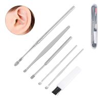 6Pcs Ear Cleaner Earpick Spiral Massage Ear Pick 360 Spiral Ear Wax Remover Ear Canal Cleaner Stainless Steel Ear Care Tools