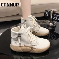 ✢❀☫ CANNUP high top รองเท้า รองเท้าผ้าใบ รองเท้าบูทหญิง baoji ขายส่ง ราคา สไตล์เกาหลี B22F00Q