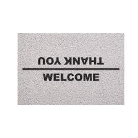 [MT01-00000033] พรมเช็ดเท้า พรมดักฝุ่น ลาย welcome / thank you สั้น ขนาด 40x60 ซม