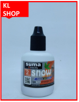 Suma Directly Snow จุดสีขาวเล็กๆ เหมือนหิมะปกคลุม ราอาการปลา นิ่งไม่มีแรง ว่ายน้ำ ไม่กินอาหาร  เป็นอาการติดเชื้อ ฝาดำ 12ml.