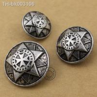 ℗ 25mm 10pcs/lot Free Shipping Retro Antique Silver Color Button Metal Buckle Clothes Accessary