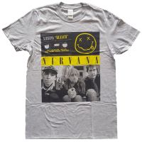 เสื้อยืด Nirvana Bleaches Cassettes 100 MERCH ดั้งเดิม