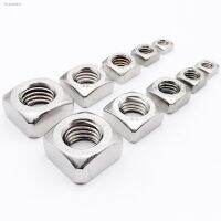 ☂ 2/50pcs High Quality M3 M4 M5 M6 M8 M10 M12 DIN557 GB39 304 A2-70 Stainless Steel Metric Threaded Square Nut Foursquare Quadrate