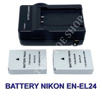 (Saving Set 2+1) EN-EL24  ENEL24 แบตเตอรี่และแท่นชาร์จสำหรับกล้องนิคอน Battery and Charger For Nikon 1 J5,DL18-50,DL24-85 BY TERB TOE SHOP