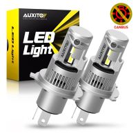 AUXITO 2Pcs 100W H4 LED Canbus 20000LM Super Bright Headlamp Turbo LED H4 9003 High Low Beam Headlight Bulb 12-CSP Chip No Error Bulbs  LEDs  HIDs