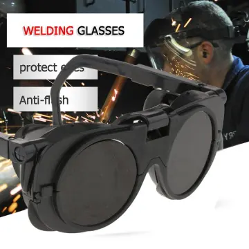 Flip Up Front Welding Goggles, Safety Eye Protection Welder Goggles With  Lens, Protective Glasses Used For Welding, Soldering