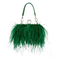 【YD】 Luxury Feather Evening 2022 Chain Shoulder Crossbody Tassel Clutch Purse Wedding Handbags