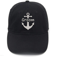 Cap 2023 New Men Baseball Unisex Hip Hop Cool Flock Printing Groom Anchor Cotton Hat Versatile hat