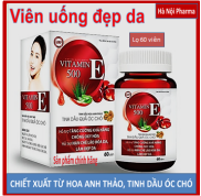 Viên Uống Đẹp Da Vitamin E Đỏ Hộp 60 Viên, Chiết Xuất Tinh Dầu Óc Chó