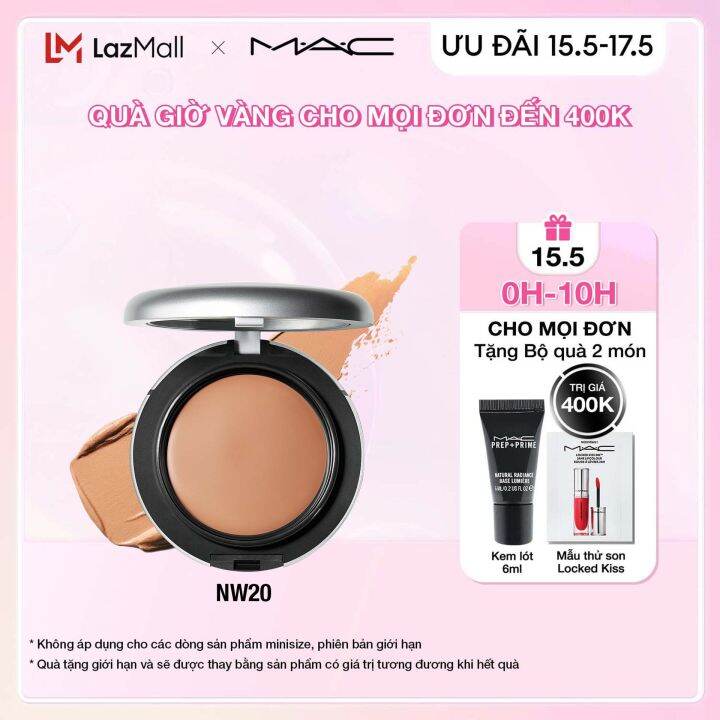 ƯU ĐÃI ] Phấn nền dạng kem cấp ẩm tức thì và bền màu đến 12 giờ MAC  Studio Fix Tech Cream-To-Powder Foundation - Filled Compact Foundation 10g  