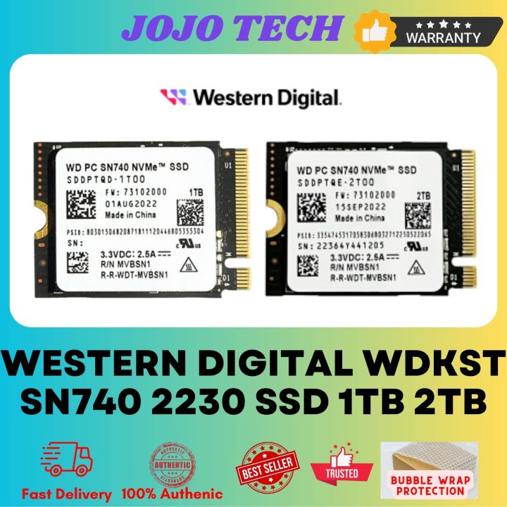 Western Digital WDKST SN740 2230 SSD Solid State Drive 1TB / 2TB