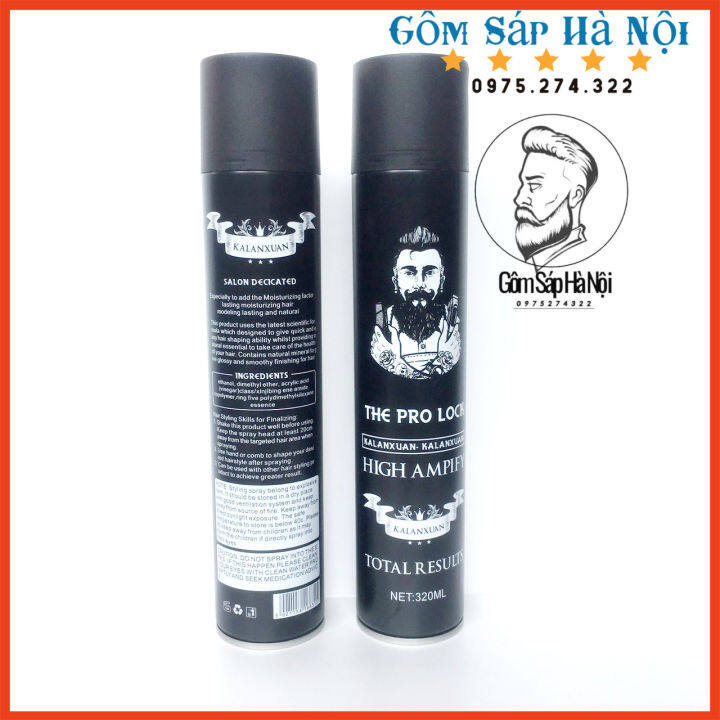 keo xịt tóc  gôm HIGHAMPIFY barber hình đài lâu chai màu đen 320ml xịt  cứng tóc vừa dễ tạo nếp giữ nếu lâu  Tạo kiểu tóc  TheFaceHoliccom