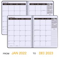 Daily Calendar Planner Notebook 2022-2023 Weekly and Monthly Academic Agenda Time Management Personal Diary Organizer