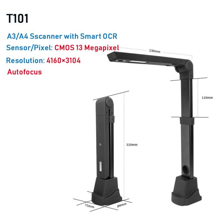 netum-เครื่องสแกนเอกสารออโต้โฟกัส-t101เครื่องสแกนหนังสือ-a4สูงสุดขนาด-a3พร้อมโต๊ะโคมไฟตั้งโต๊ะ-led-ocr-อัจฉริยะสำหรับสำนักงานบ้านในครอบครัว