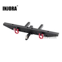 ▦ INJORA Metal Rear Bumper with D-rings for 1/10 RC Crawler Car TRX-4 TRX4 Upgrade Parts