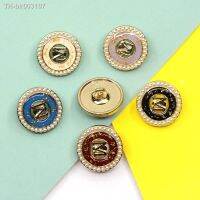 ◐ New Metal Pearl Letter Buttons 5Pcs/lot 18mm Decorative Crafts For Needlework DIY jeans sewing accessories