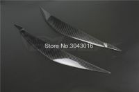 High Quality Real Carbon Fiber decoration Headlights Eyebrows Eyelids cover For BMW X6 E71 2008 2009 2010 2011 2012 2013