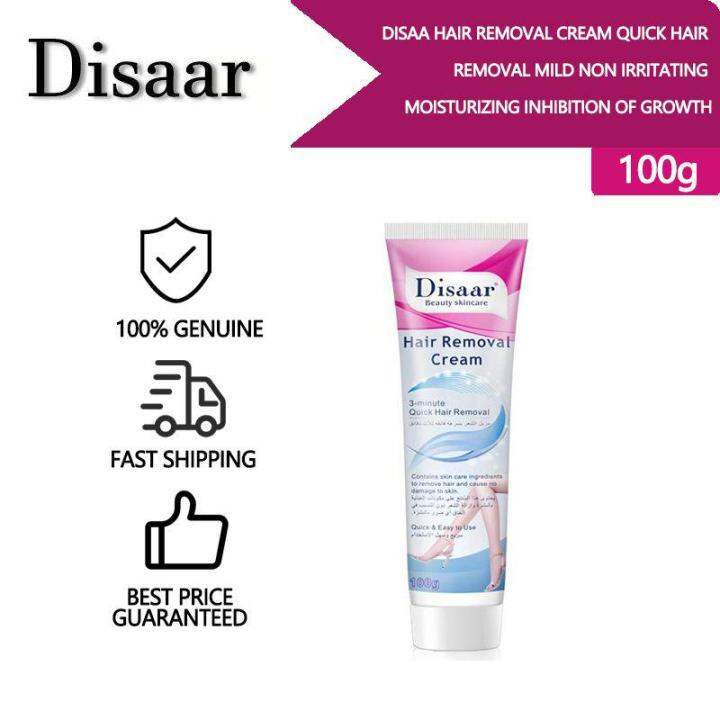 Disaar Permanent Hair Removal cream 100g Fast Gentle Body Hair Remove