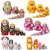 5/10-Layers Matrioschka Houten ตุ๊กตาทำรังของรัสเซีย Matryoshka Poppen สำหรับอนุบาล Brithday Geschenken Decor Poupée De Russ