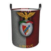 BENFICA FC ตะกร้าซักรีดแบบซักได้เสื้อผ้าสกปรกของเล่นตะกร้าเก็บของจิปาถะออแกไนเซอร์กันน้ำขนาดใหญ่ขัดขวางสำหรับบ้าน