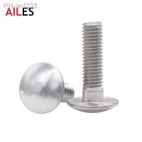 M4 M5 M6 M8 Stainless Steel GB12 DIN603 Truss Round Head Square Neck Carriage Bolt Coach Screw for Shelf Desk Furniture Bolts