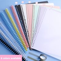 6SHEETS A4 A5 B5 20 Hole Binder Transparent PP Loose-leaf Cover Index Divider Separator Notebook Accessory Stationery useful Note Books Pads