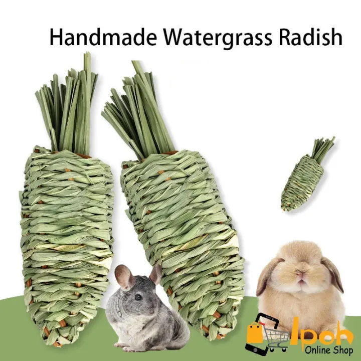 Handmade Watergrass Radish molar toy for Rabbit, chinchilla, Guinea Pig