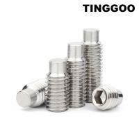 M2.5 M3 M4 M5 M6M8 M10 M12 M16 304 Stainless Steel Allen Hexagon Socket Convex End Grub Headless Bolt Dog Point Set Screw DIN915