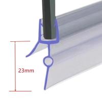 【LZ】 1M Shower Screen Seal Strip for 23mm Gap PVC Bath Screen Seal Window Door Weatherstrip for 4-6mm Glass  40