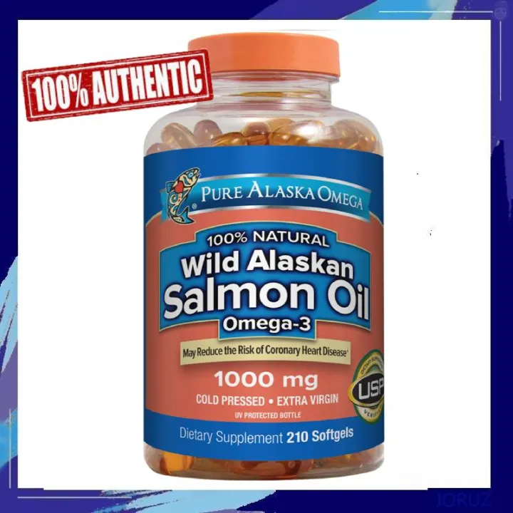 Pure Alaska Omega 100 Natural Wild Alaskan Salmon Oil Omega3, 100mg
