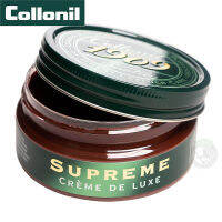 Collonil 1909 Supreme Cream Deluxe 100 ml. (ฺMedium Brown) โคโรนิล สุพรีม ครีม ดีลักซ์ ไฮกลอสจากสนซีดาร์ สารอาหารบำรุงหนัง ช่วยเติมสีและซ่อมแซมให้กับหนังเรียบ